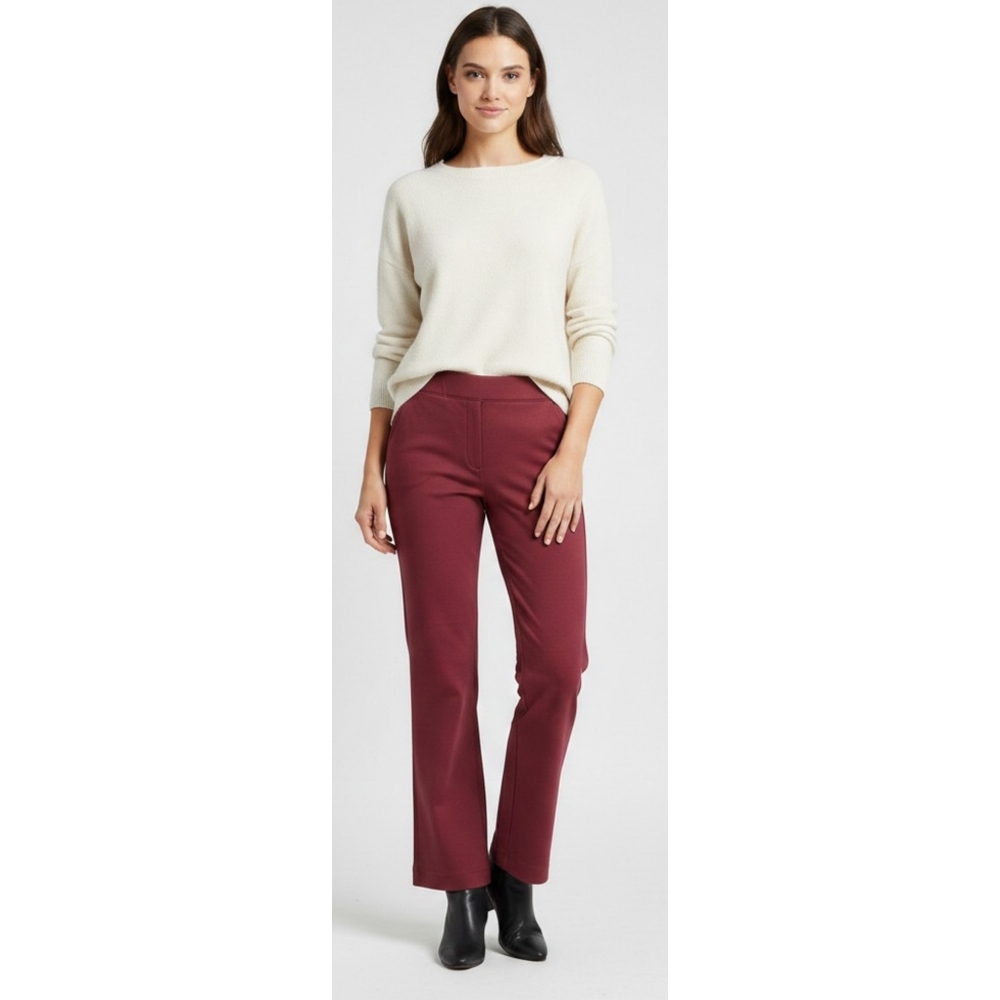 Spanx Kick Flare Pants In Deep Red Size M Tall